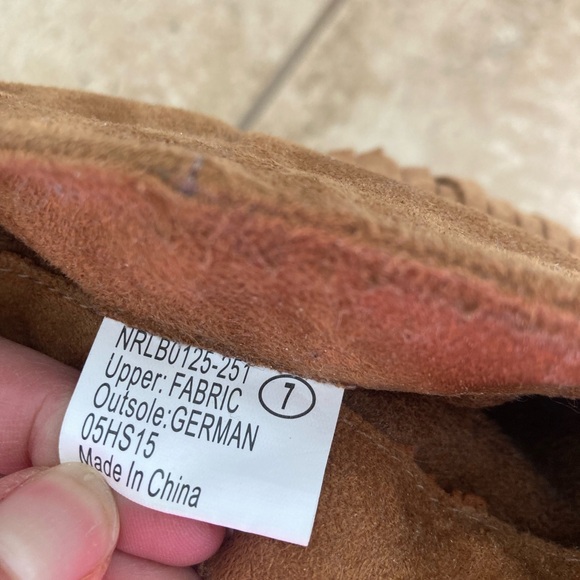 Not Rated Alonzo Fringe Rhinestone Booties Brown suede Size 7 - Picture 2 of 2